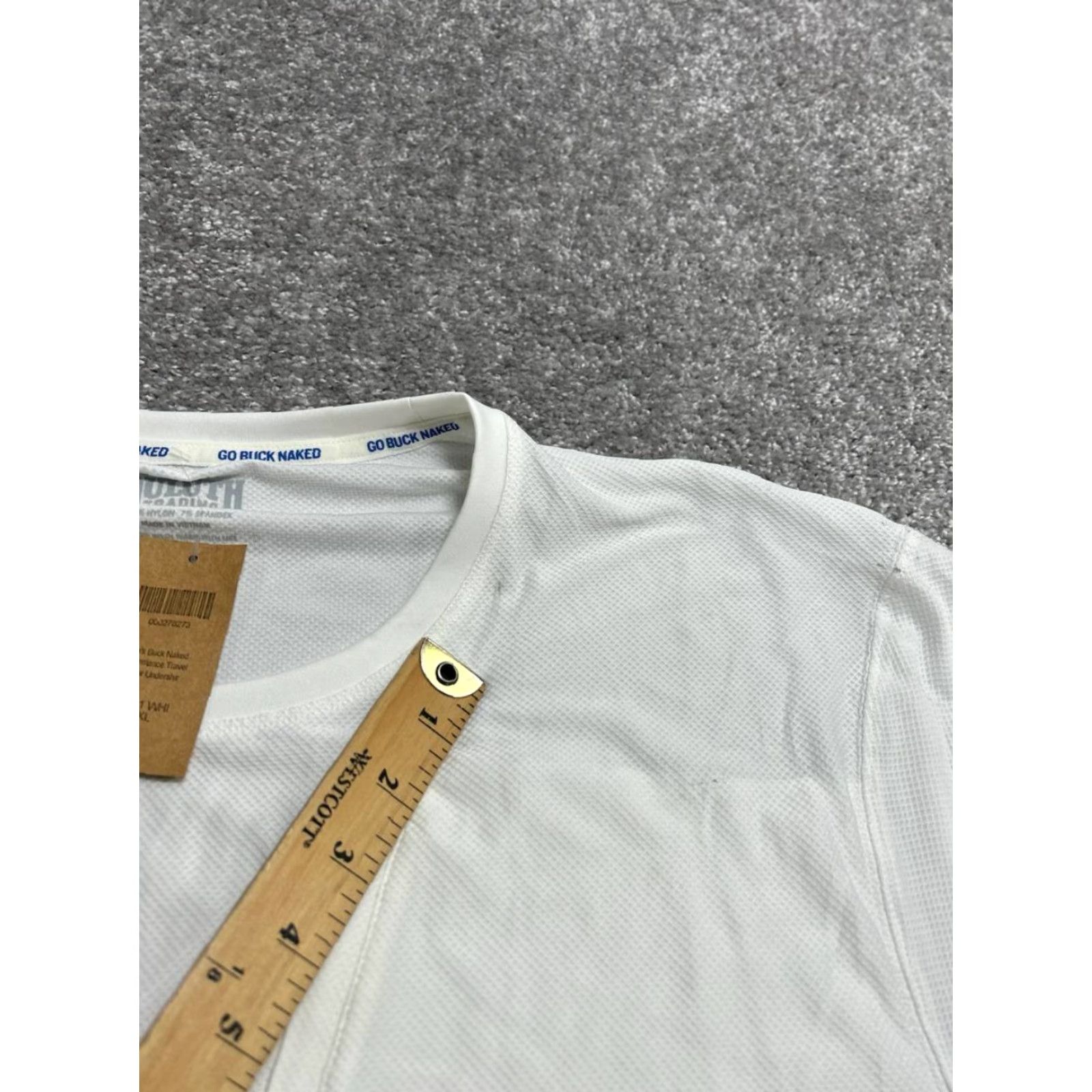 CO Duluth Buck Naked Performance Travel Crew Shirt Mens 3XL White Nylon Spandex Short Sleeve Crew Neck Practical Classic Outdoor Sports Size US XXL / EU 58 / 5 - 6 Thumbnail