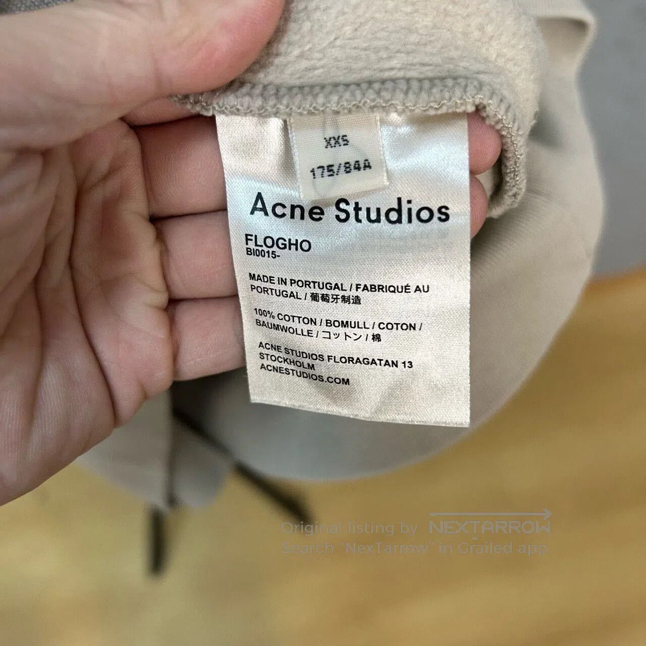 Acne Studios Acne Studios Lettered Collar Sweatshirt. Size XXS / US 00 / IT 34 - 4 Thumbnail