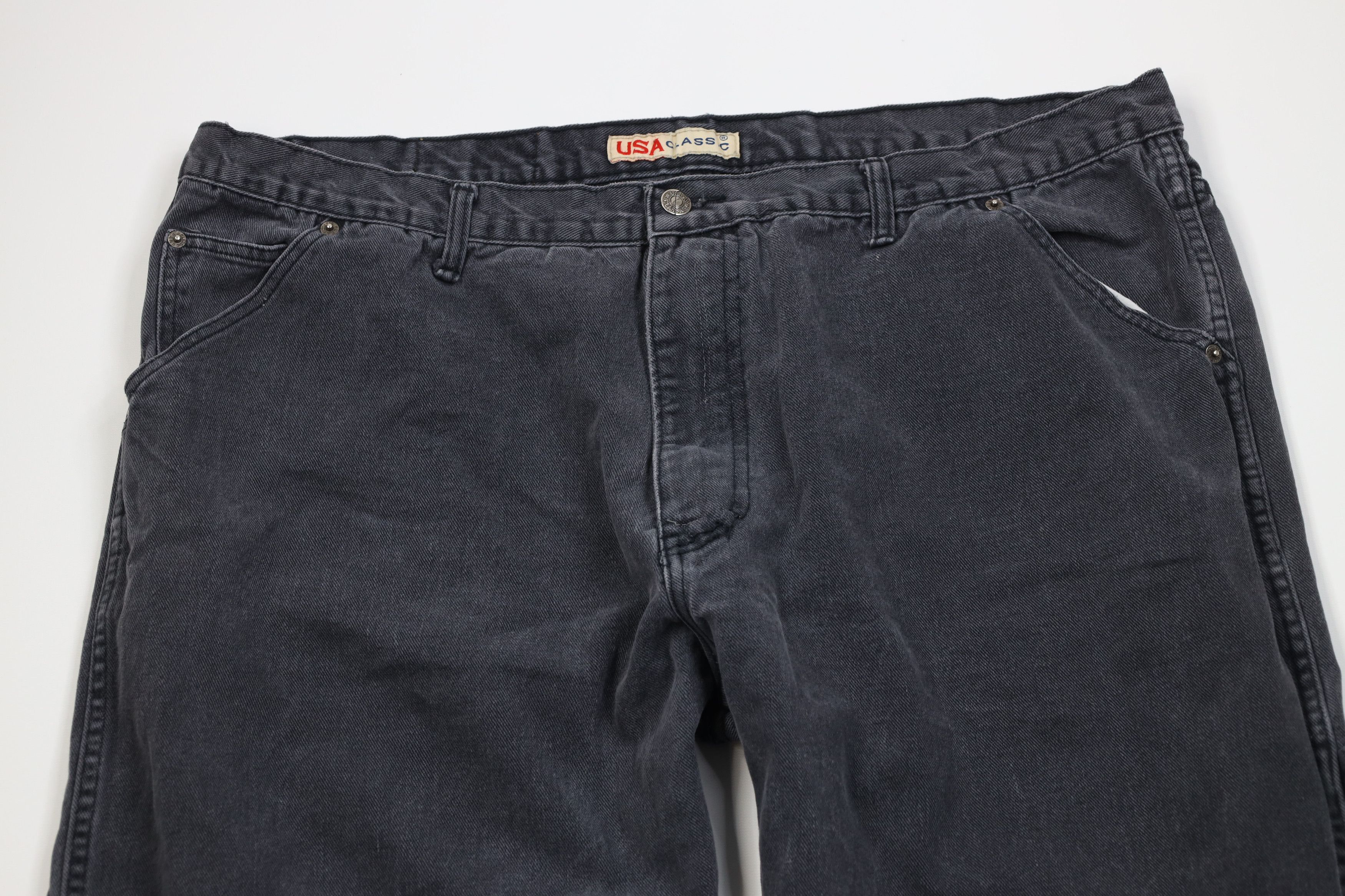 Vintage Vintage 90s Streetwear Baggy Wide Leg Dungaree Denim Jeans Size US 42 / EU 58 - 2 Thumbnail