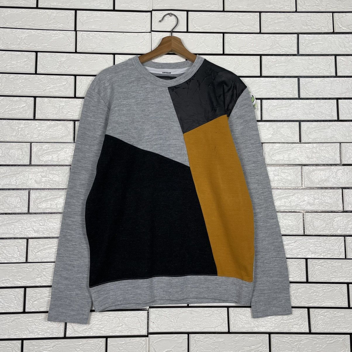 Japanese Brand Artisan Color Block Sweatshirt Size US M / EU 48-50 / 2 - 1 Thumbnail