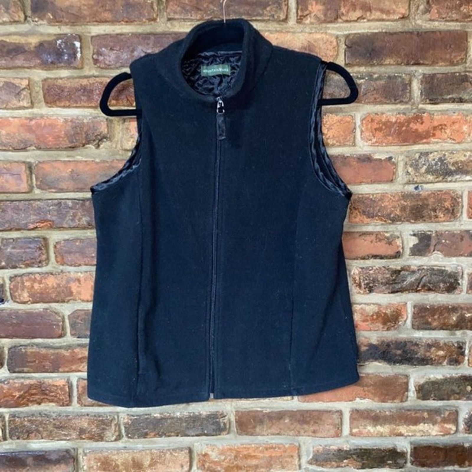 Other Mountain Lake Vintage Black Fleece Full Zip Vest Jacket Size ONE SIZE - 1 Thumbnail