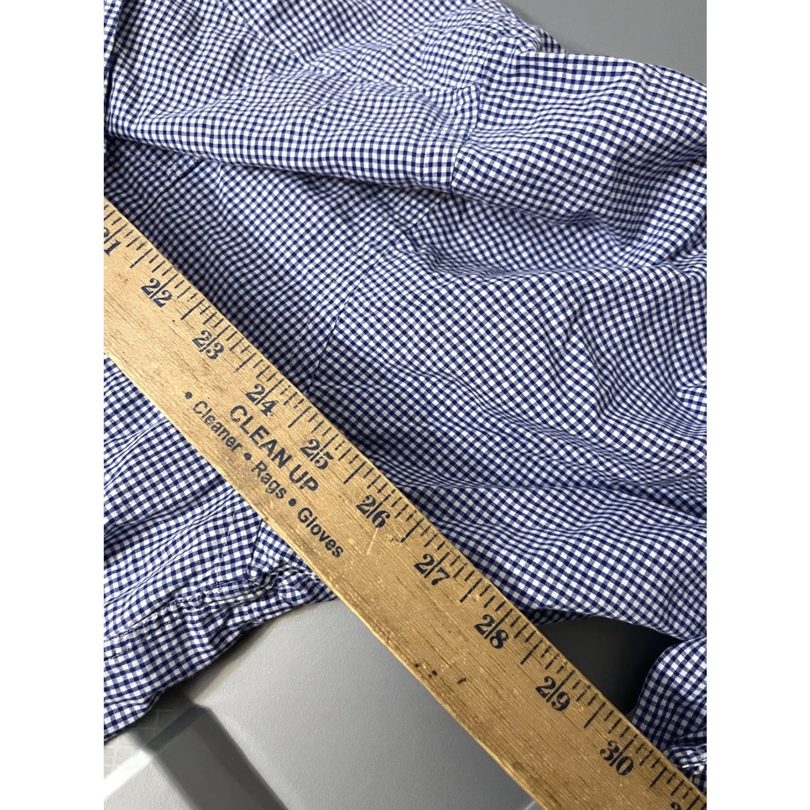Brooks Brothers VINTAGE Brooks Brothers Relaxed Fit Shirt Mens Blue White Gingham Plaid Check XL Dress Shirt Size US XL / EU 56 / 4 - 5 Thumbnail