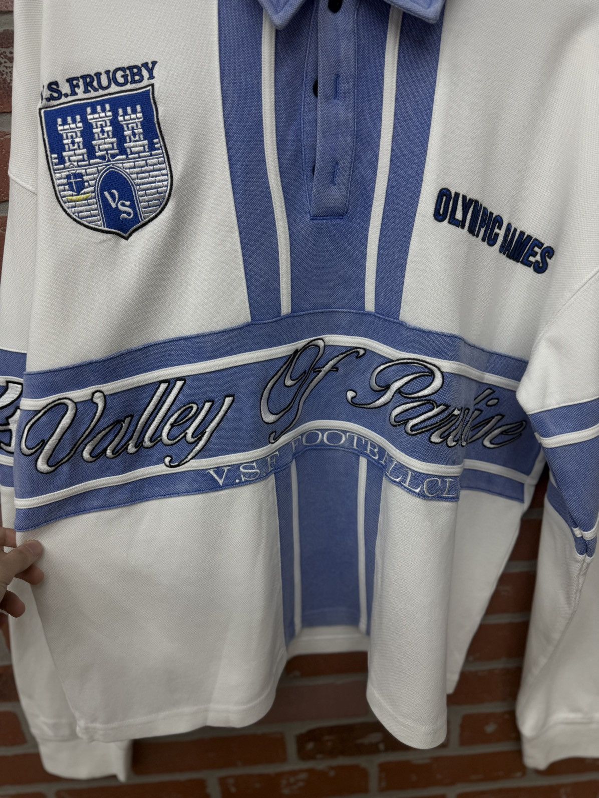 Vale Valley Polo Blue Long Sleeve Shirt Size XL (NEW) Size US XL / EU 56 / 4 - 6 Thumbnail