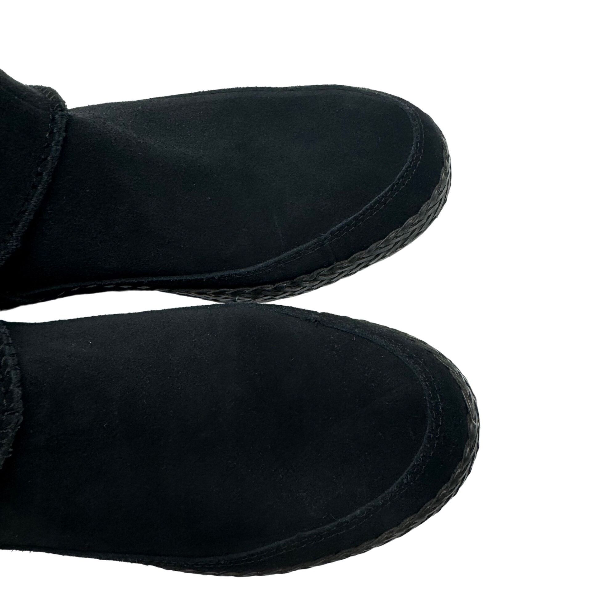 Ugg UGG Emerie Black Suede Leather Knee High Tassle Boot Moccasi Size US 9.5 / IT 39.5 - 11 Thumbnail
