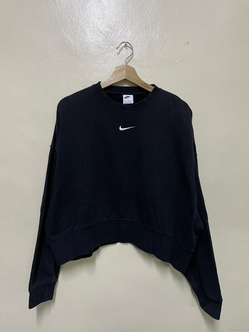 Nike × Vintage Nike Center Sweatshirt Cropped Top Size M / US 6-8 / IT 42-44 - 1 Thumbnail
