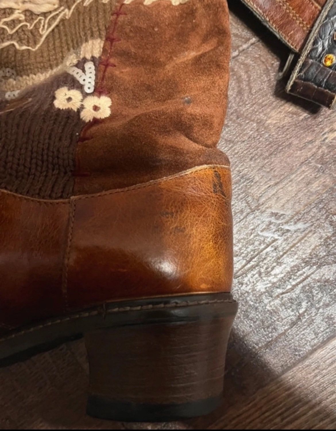 VIC MATI Vic Matie Boots Cowboy Vintage Embroidered Size US 6 / IT 36 - 9 Thumbnail