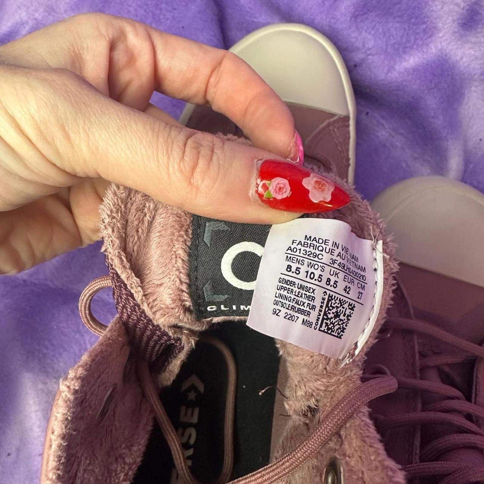 Converse 🖤 Dusty Pink Converse lugged counter climate Chuck Taylor Size US 8.5 / EU 41-42 - 6 Thumbnail