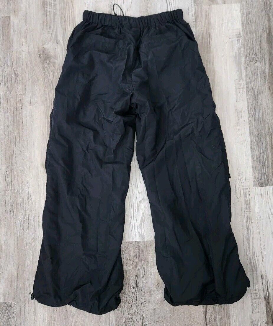 Designer Jolie And Joy Pants Small Black NWT baggy Y2K Drawstring Size 28" / US 6 / IT 42 - 2 Thumbnail