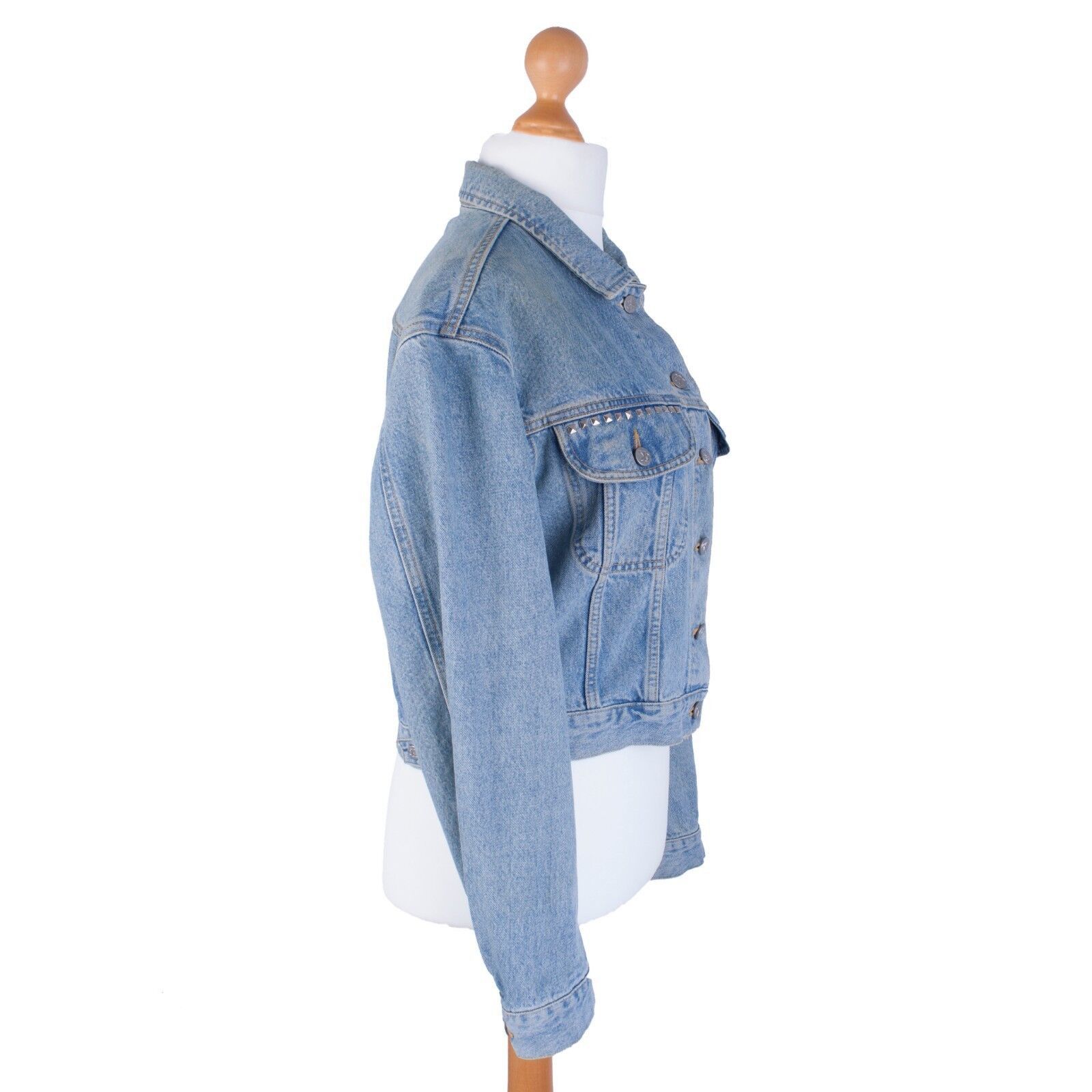 Calvin Klein × Vintage Vintage Women's Calvin Klein Denim Jacket Blue L Italy Size L / US 10 / IT 46 - 5 Thumbnail