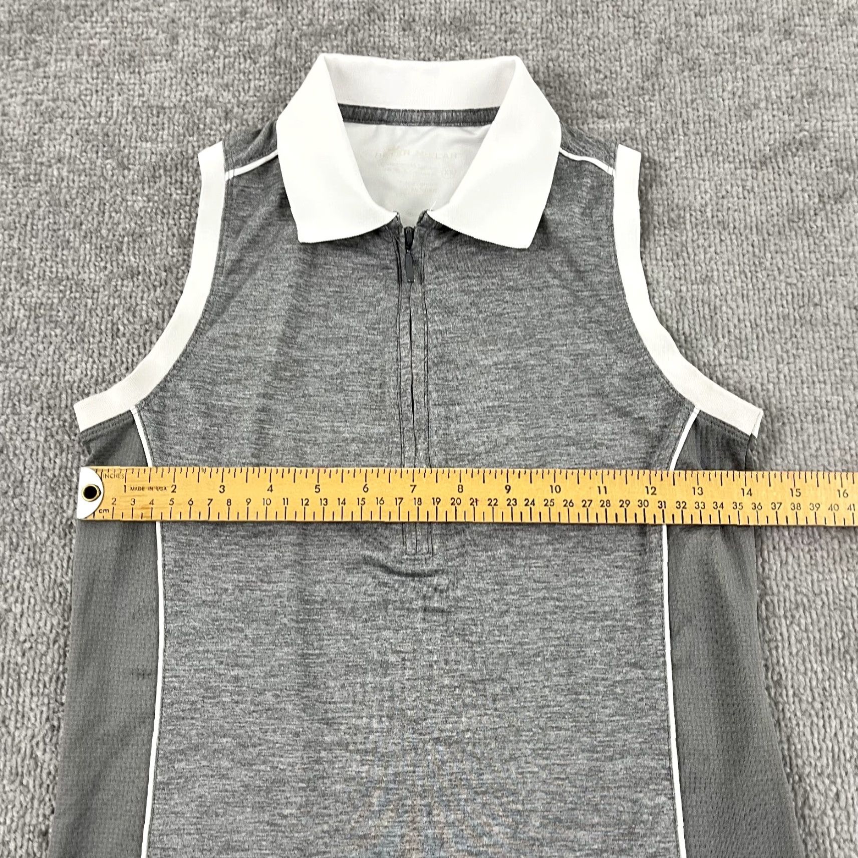 Peter Millar Peter Millar Polo Shirt Womens XS Gray White Golf Performance Sleeveless Tank Size XS / US 0-2 / IT 36-38 - 4 Thumbnail
