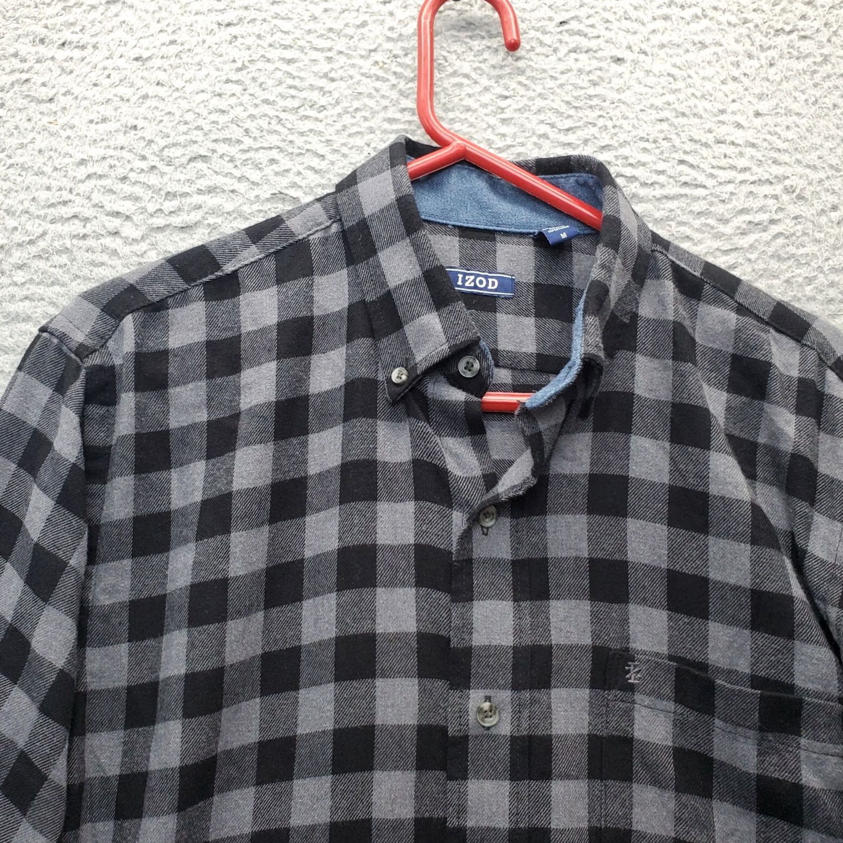 Izod IZOD Shirt Mens M Multi Check Pocket Long Sleeve Collar Button Down Size US M / EU 48-50 / 2 - 4 Thumbnail