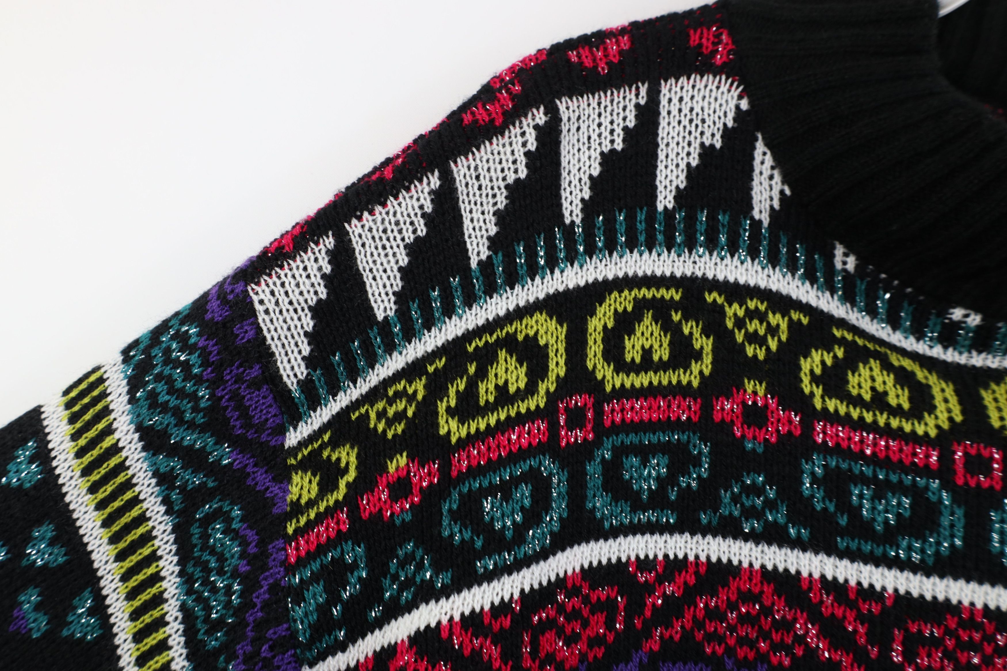 Vintage Vintage 90s Fairy Kei Kawaii Heart Mock Neck Sweater Size M / US 6-8 / IT 42-44 - 6 Thumbnail