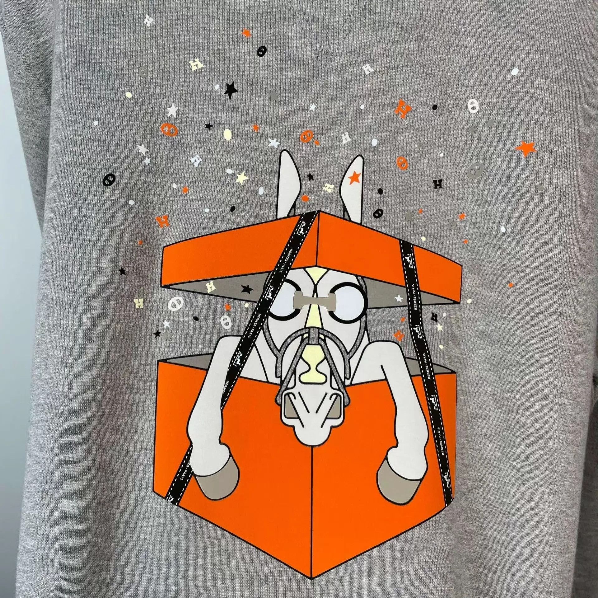 Hermes Hermès 95 New Gray Knit Pullover 170/84A Size US M / EU 48-50 / 2 - 4 Thumbnail
