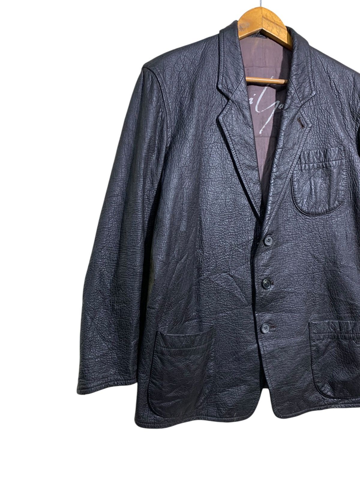 Yohji Yamamoto 🔥RARE VTG AW82 YOHJI YAMAMOTO CAPYBARA LEATHER JACKET Size US M / EU 48-50 / 2 - 4 Thumbnail