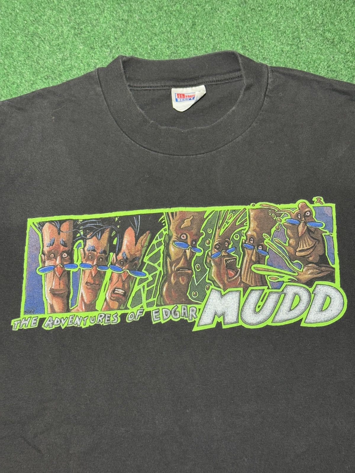 Vintage 90s Wet Earth Comics Adventure Of Edgar Mudd RARE T Shirt Size US XL / EU 56 / 4 - 2 Thumbnail