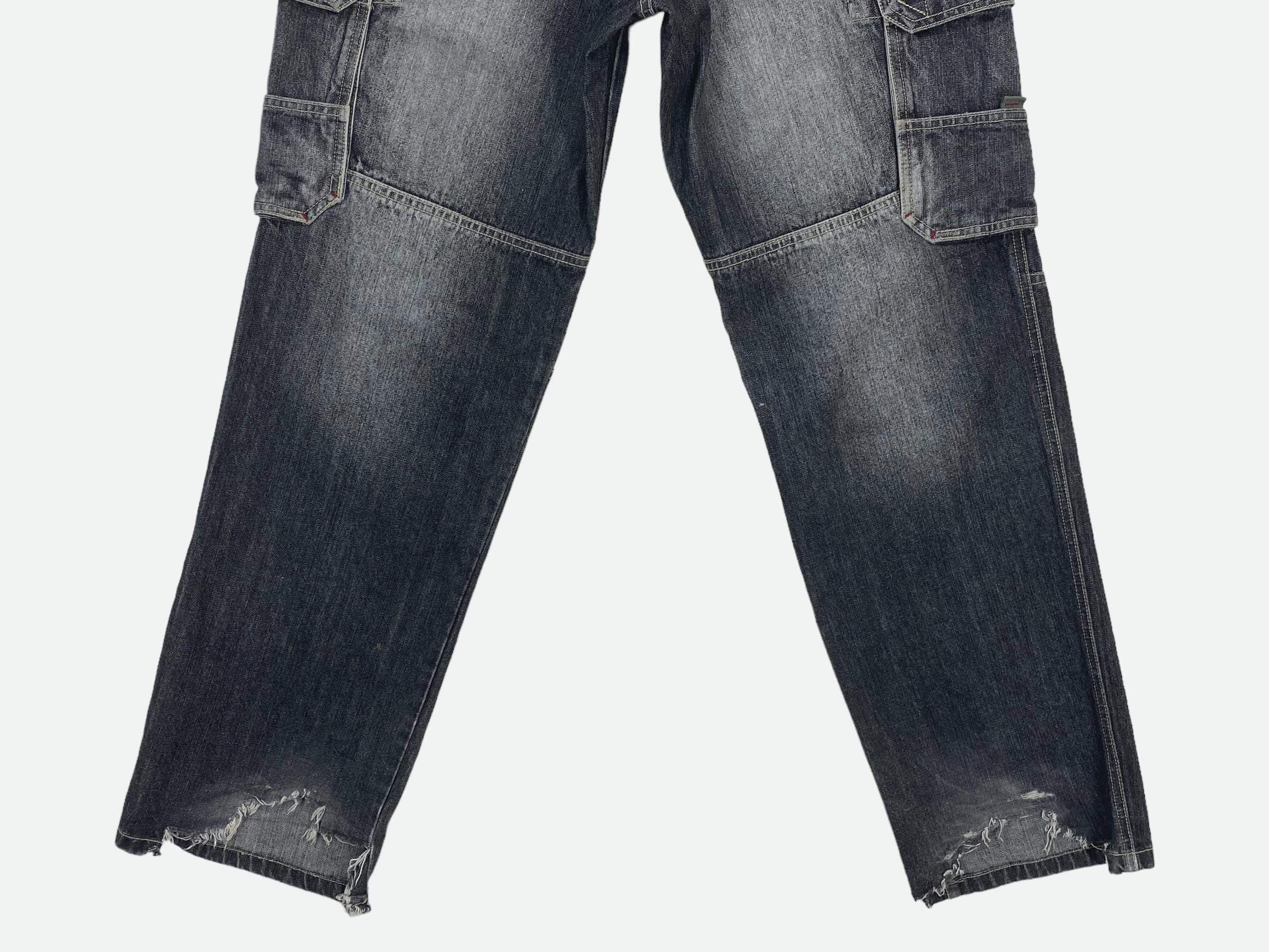 Japanese Brand Spoon Cargo Jeans Hip Hop Skateboards Jeans Size US 30 / EU 46 - 6 Thumbnail