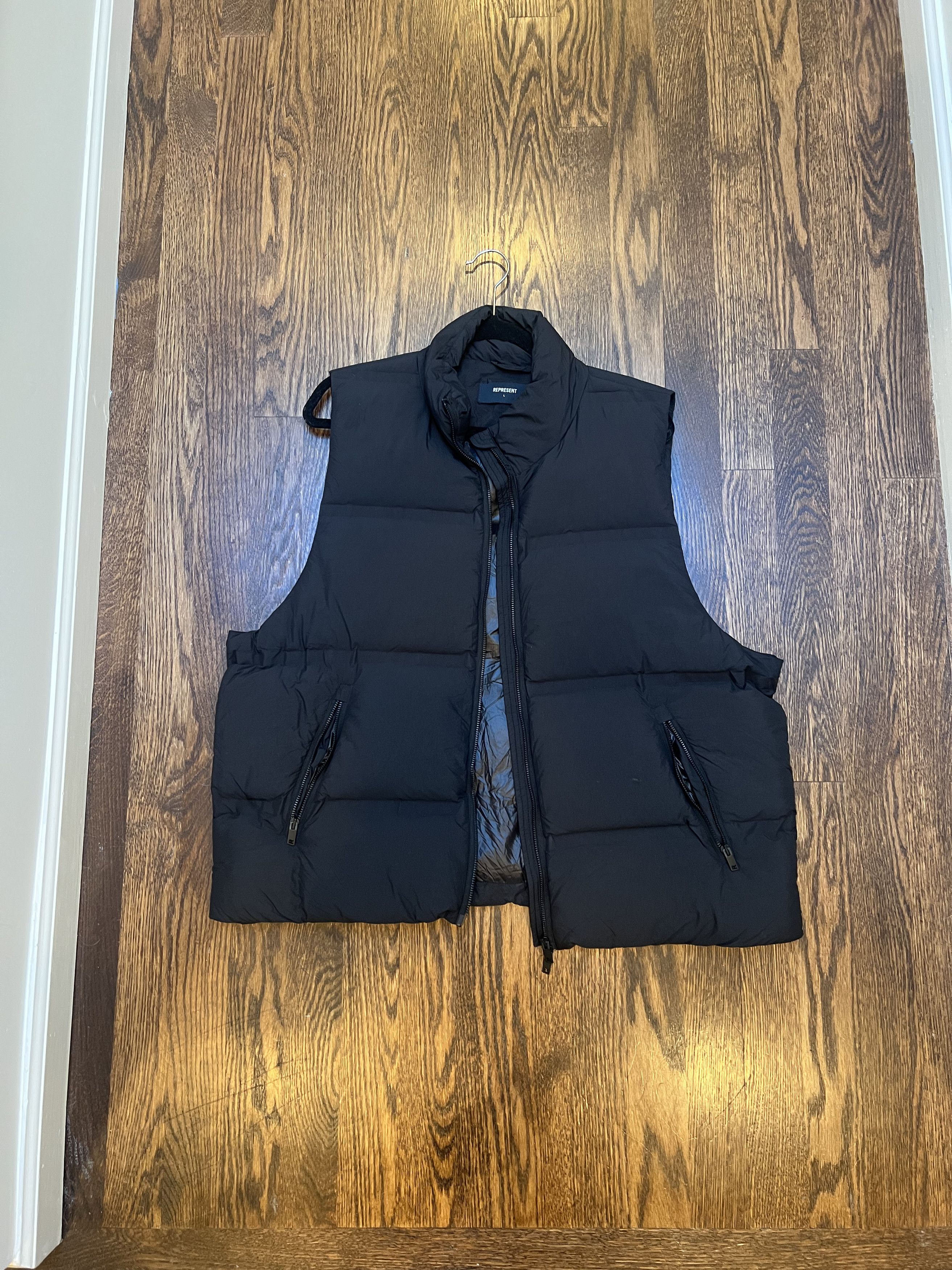 Represent Clo. Represent Black Puffer Gilet / Vest Size US L / EU 52-54 / 3 - 1 Thumbnail