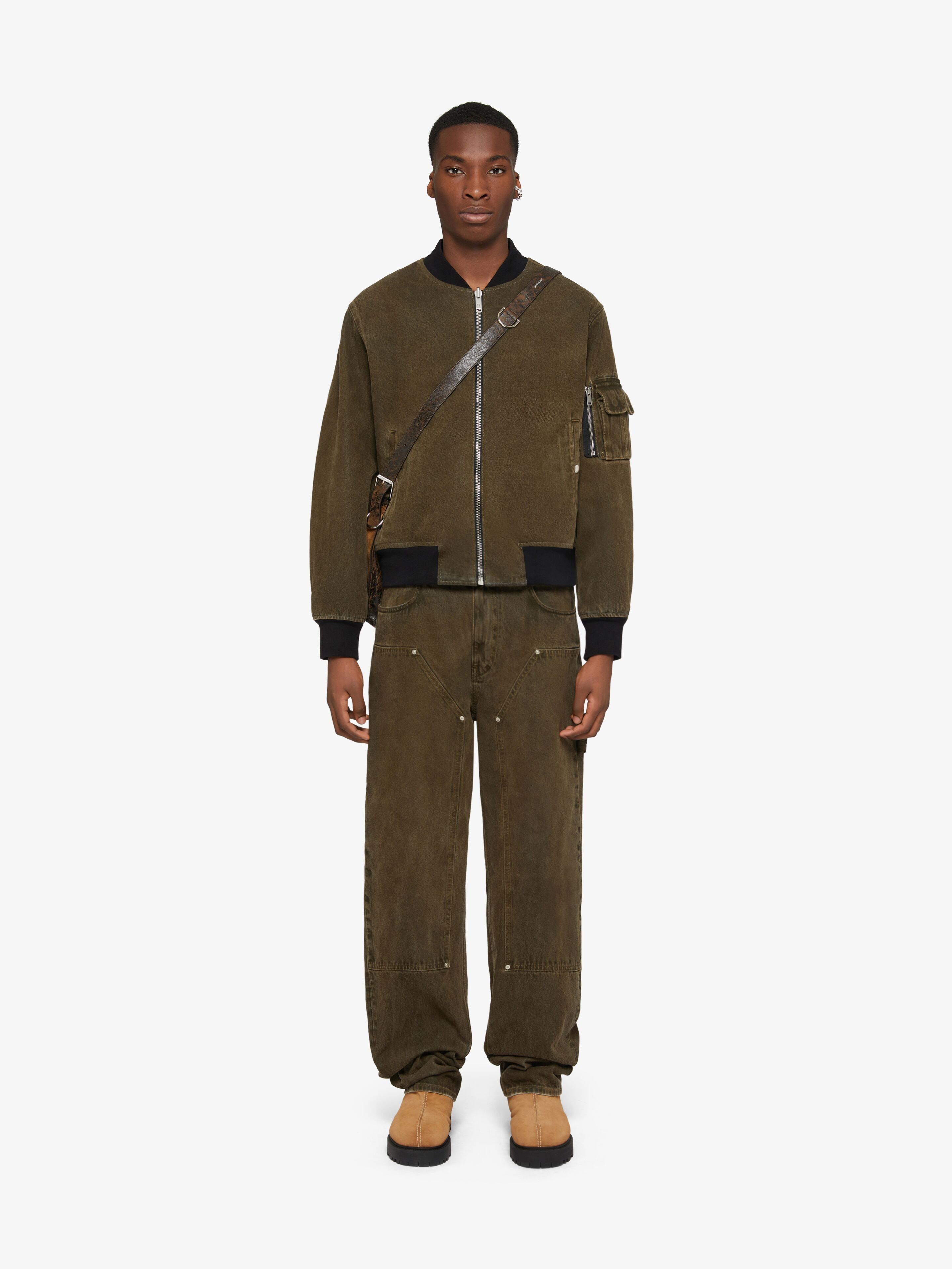 Givenchy o1w1db10325 Bomber Denim in Black Size US L / EU 52-54 / 3 - 2 Thumbnail