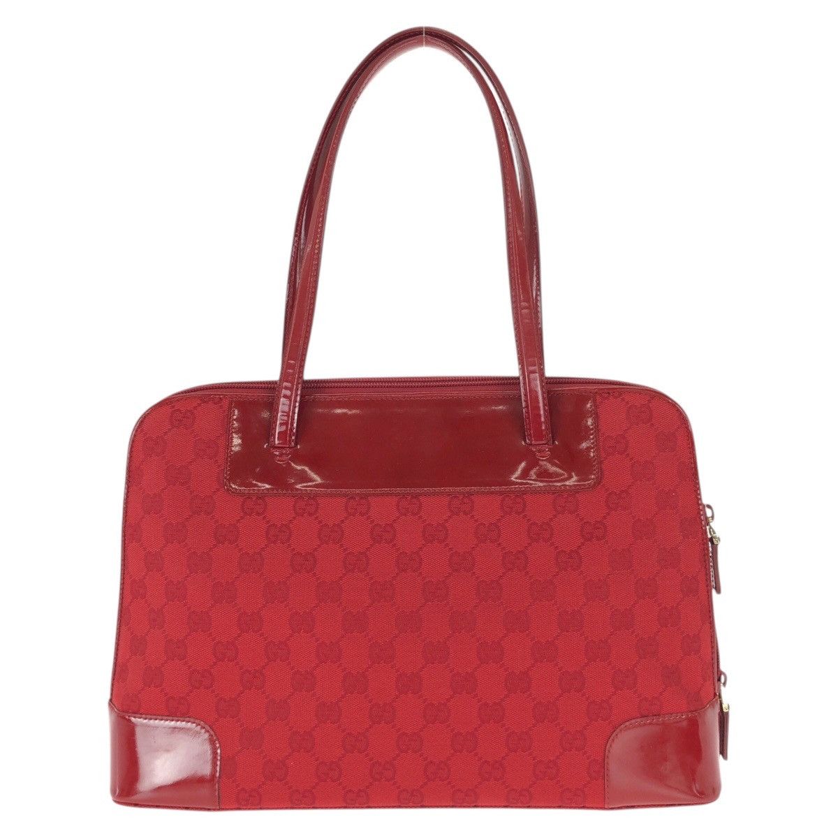 Gucci Gucci Gucci GG Canvas Patent Leather 2way Tote Bag Textile Shoulder Bag 002 1122 DUTY FREE for USA Size ONE SIZE - 1 Thumbnail