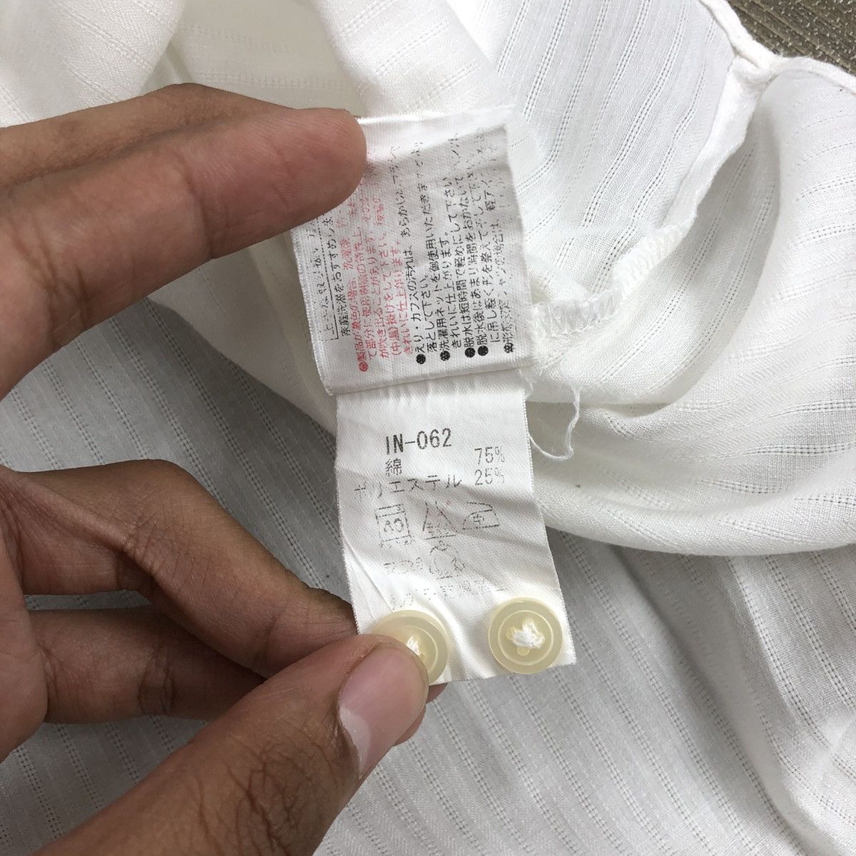 Japanese Brand × Kansai Yamamoto × Vintage Vintage Sissy by Kansai Yamamoto White Button Up Shirt Size US L / EU 52-54 / 3 - 9 Thumbnail