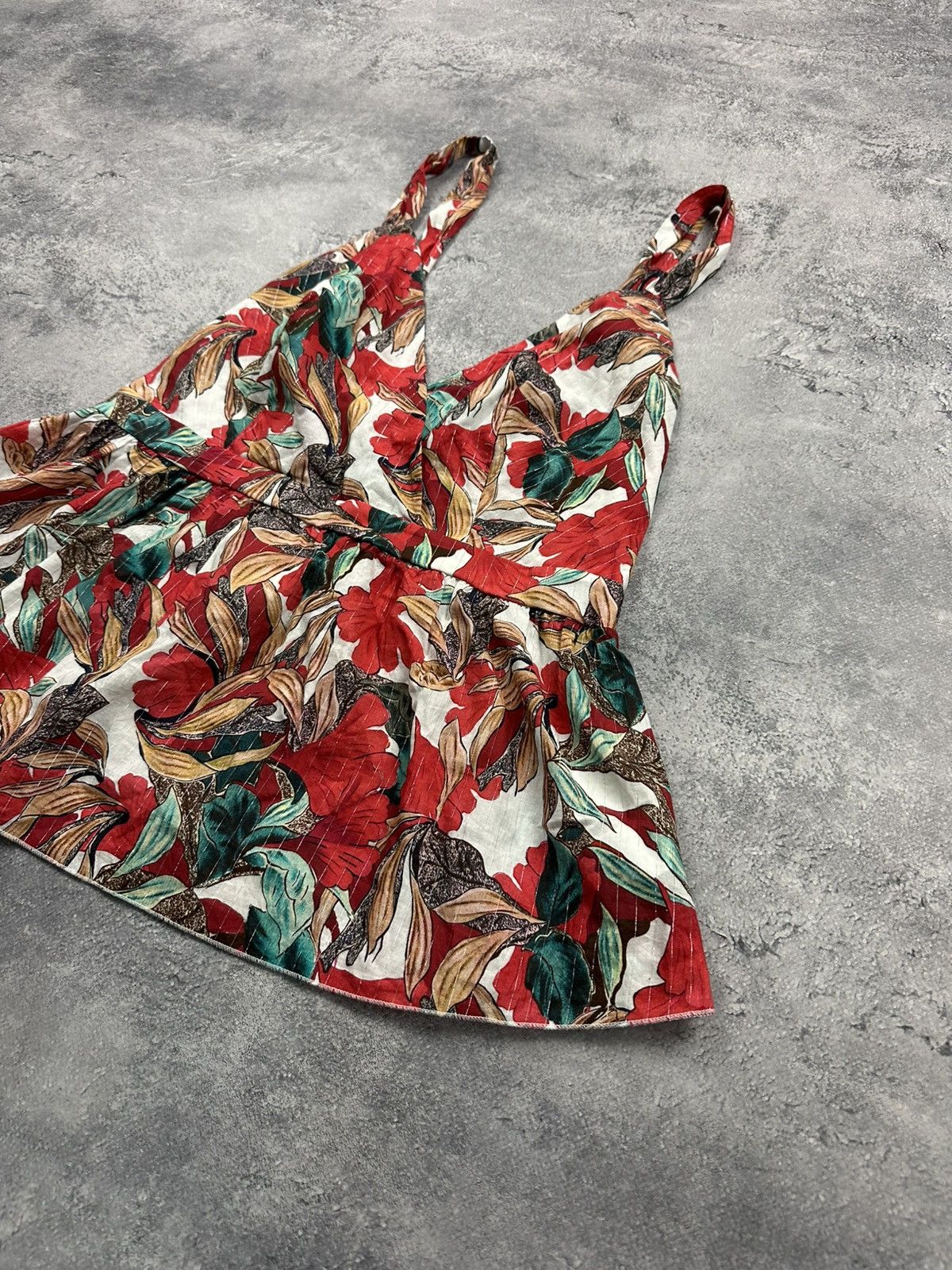 Other Rinascimento Flower Print Summer Blouse Top Made in Italy L Size L / US 10 / IT 46 - 4 Thumbnail