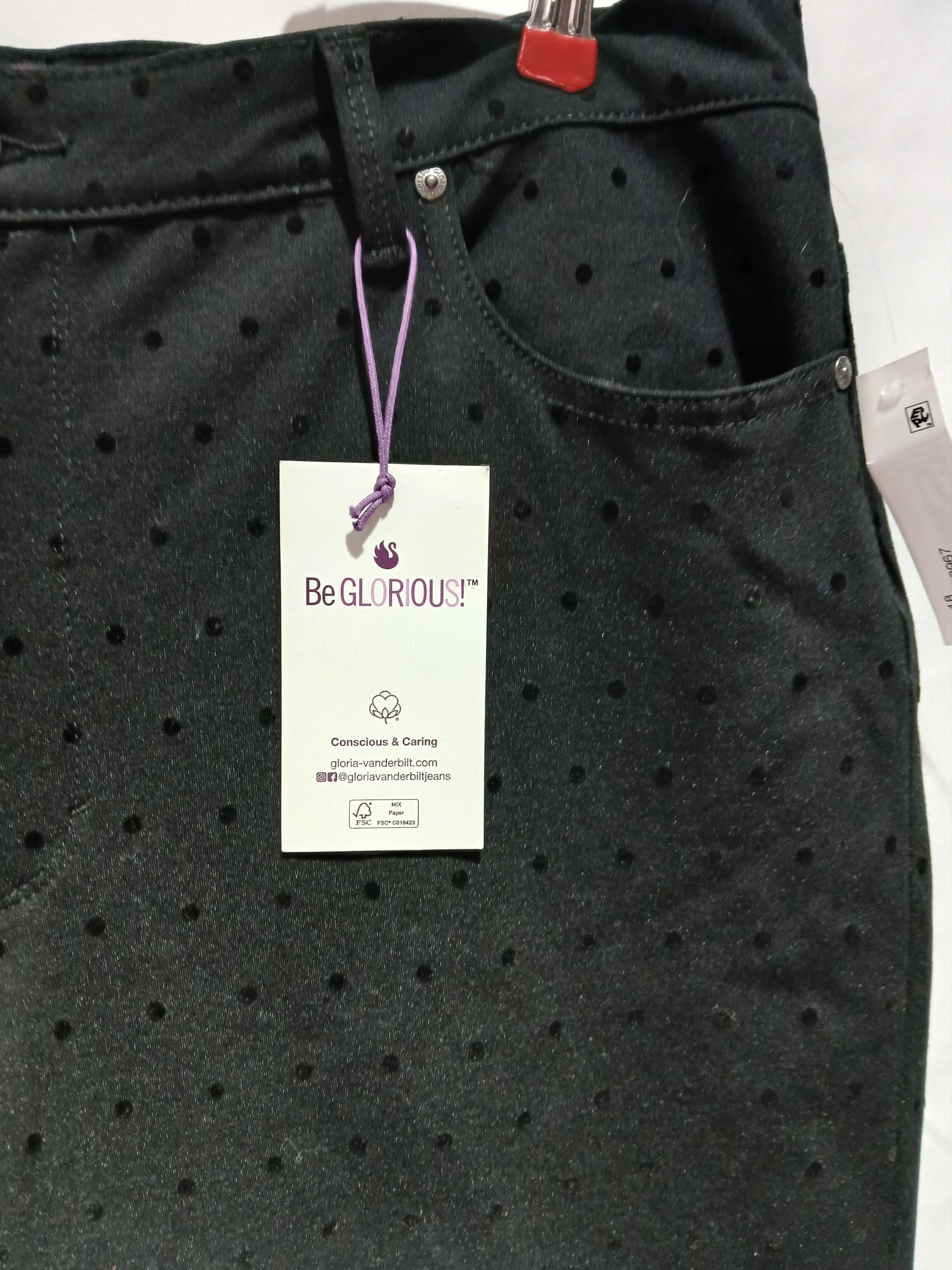 Gloria Vanderbilt Gloria Vanderbilt black polka trouser size 18 Size 40" / US 18 - 3 Thumbnail