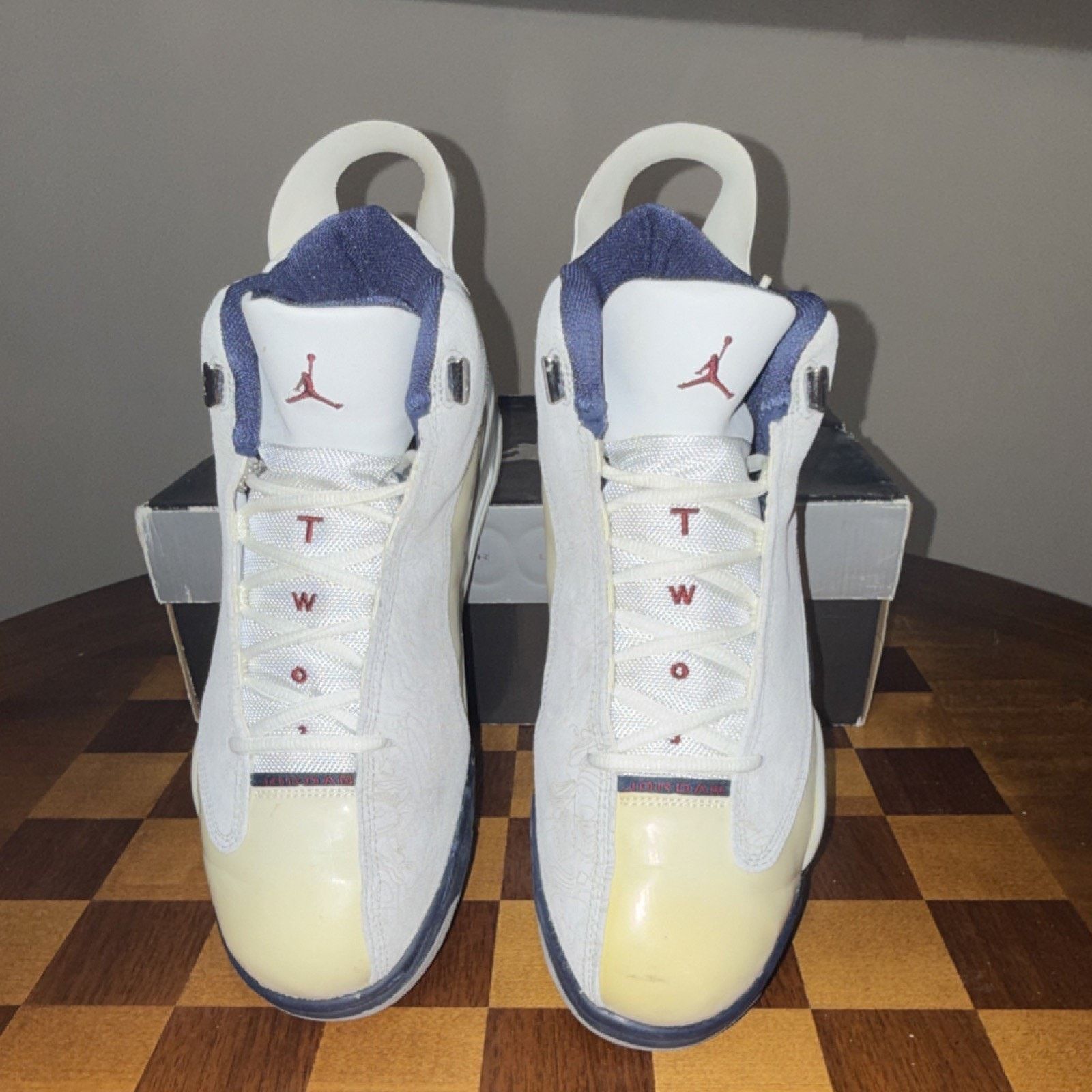 Jordan Brand Jordan Dub Zero White Midnight Navy Men's 13 Air Jordan Size US 13 / EU 46 - 3 Thumbnail