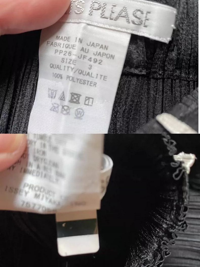 Issey Miyake Issey Miyake size:3 Black pleated trousers Size 23" - 3 Thumbnail