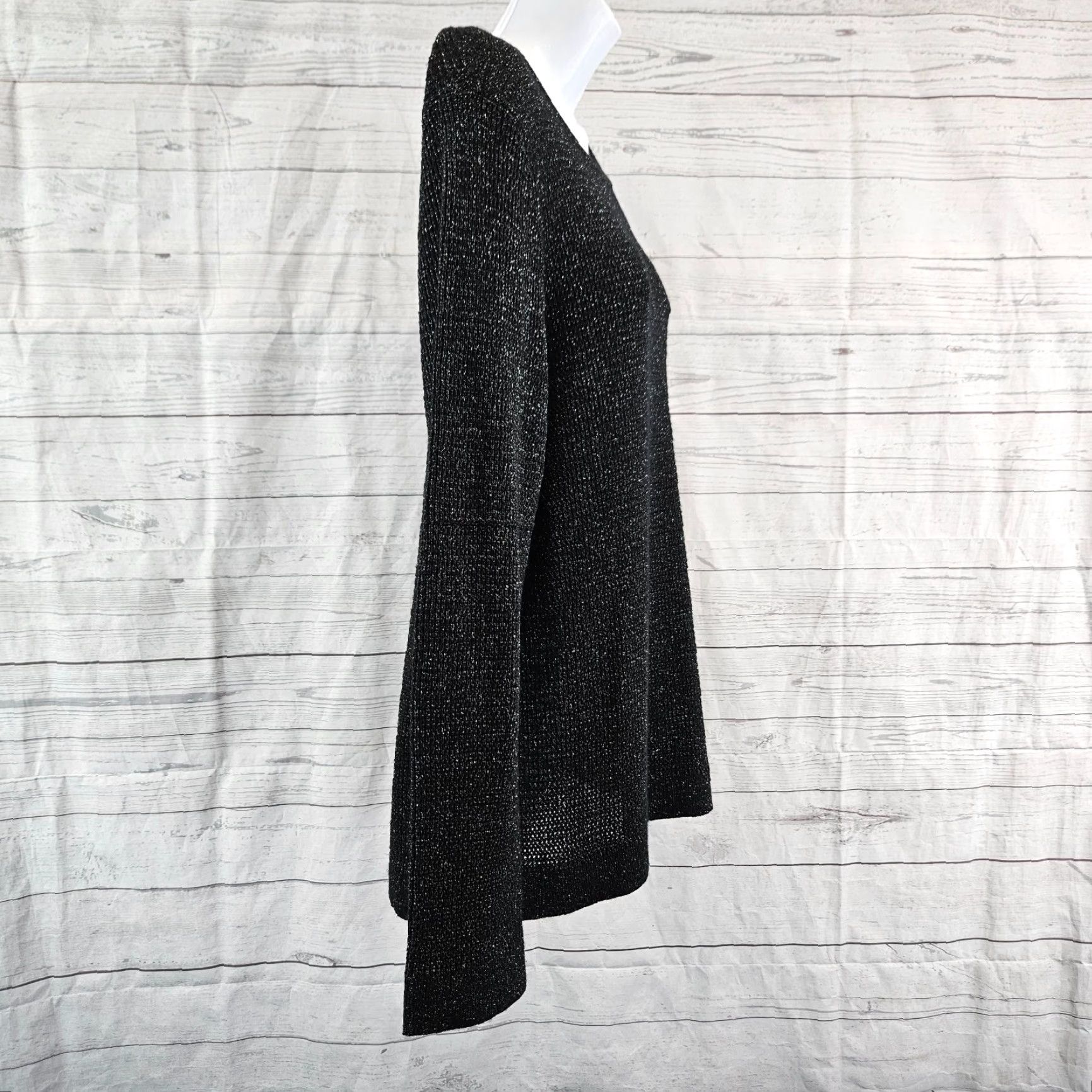 Eileen Fisher Eileen Fisher Womens Sweater Large Black Wool Blend Long Sleeve Pullover Mens Womens Girls Size L / US 10 / IT 46 - 3 Thumbnail