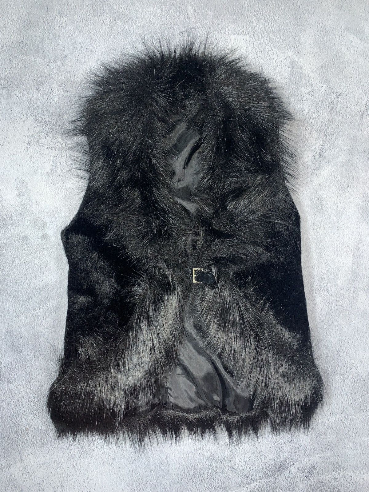 Vintage Vintage 90s Fur Faux vest AvantGarde japanese Size M / US 6-8 / IT 42-44 - 1 Thumbnail