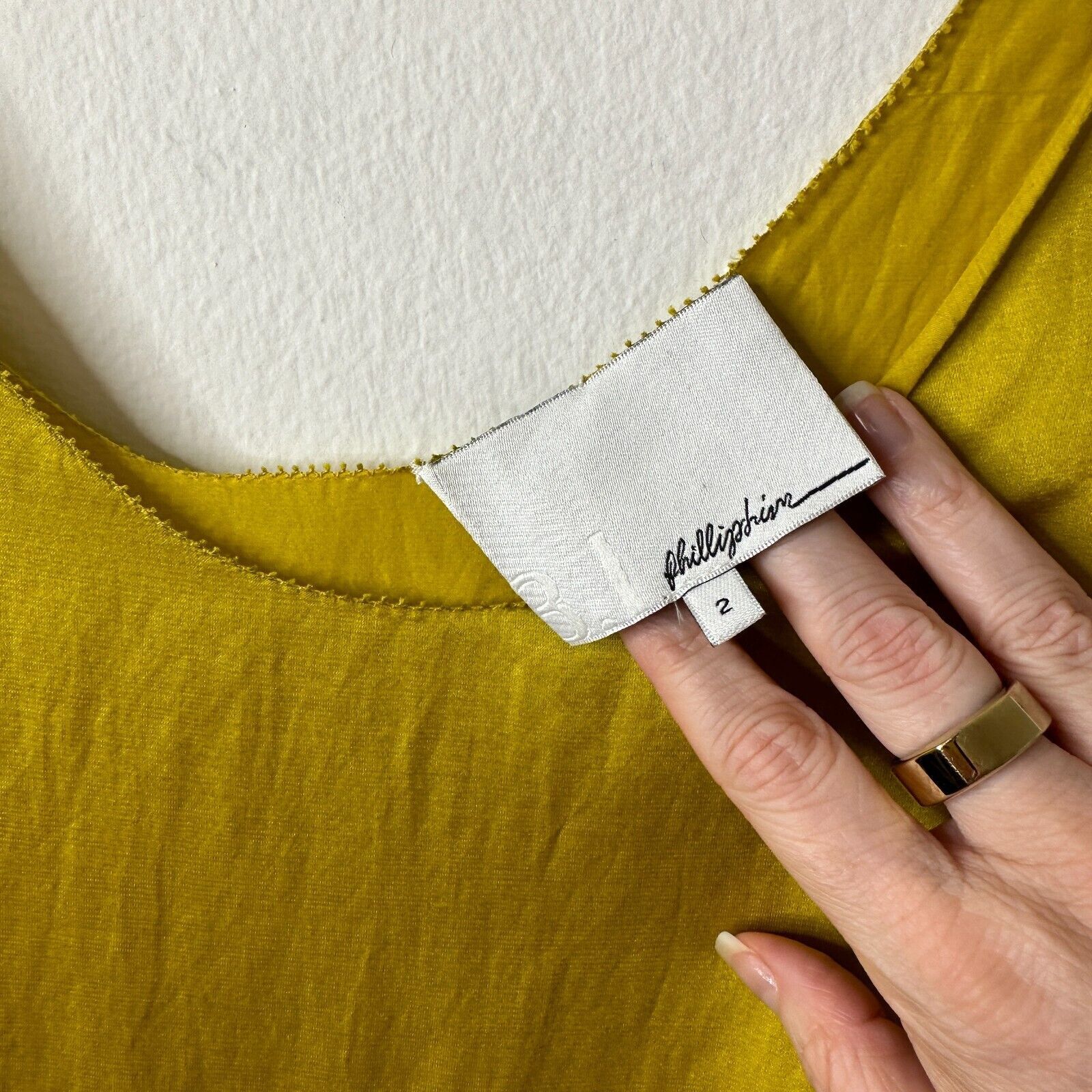 3.1 Phillip Lim 3.1 Phillip Lim Chartreus Yellow Silk Blend Tank Dress Mini Size XS / US 0-2 / IT 36-38 - 5 Thumbnail