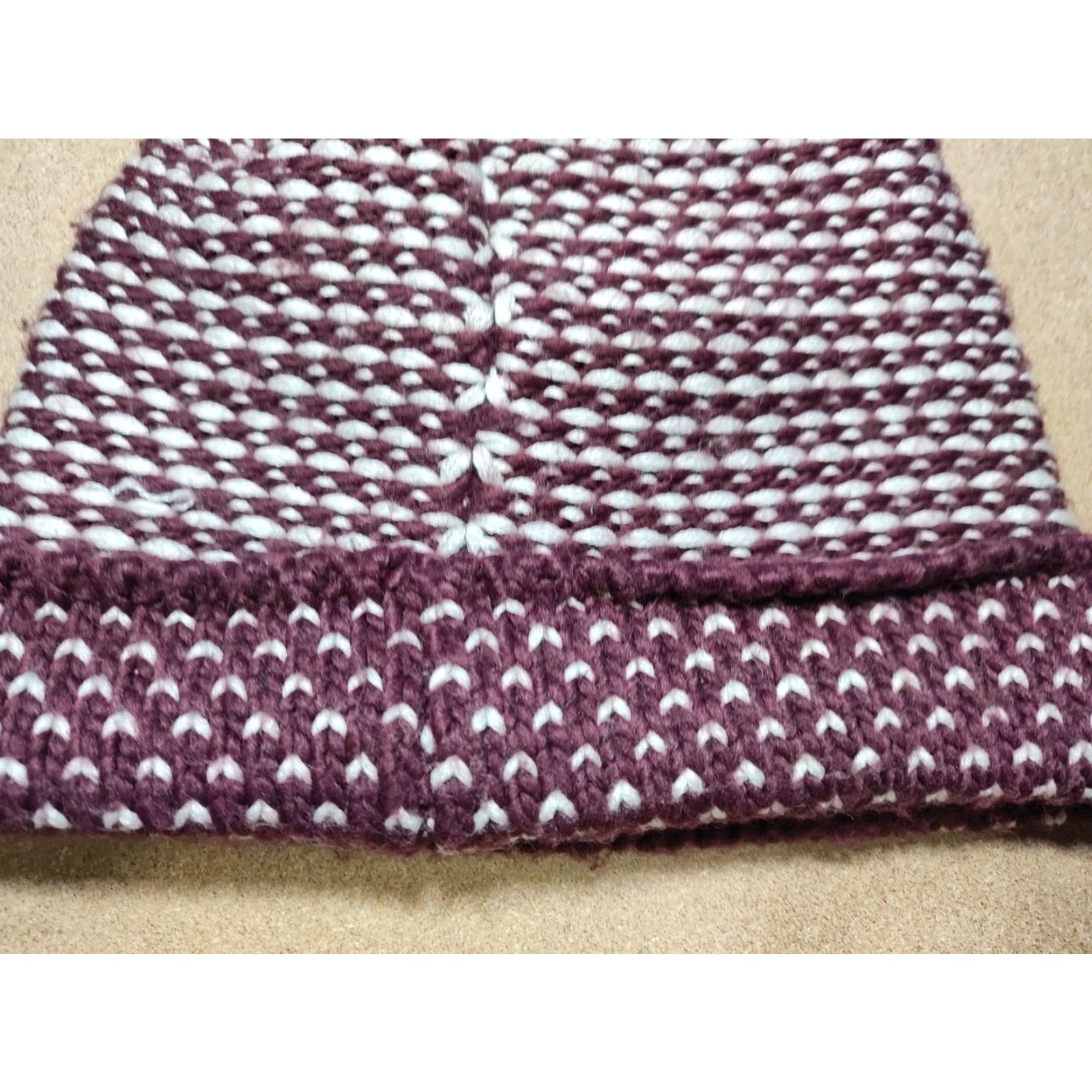 Salomon VINTAGE Salomon Beanie Hat Unisex Adults One Size Polka Dot Knit Size ONE SIZE - 4 Thumbnail
