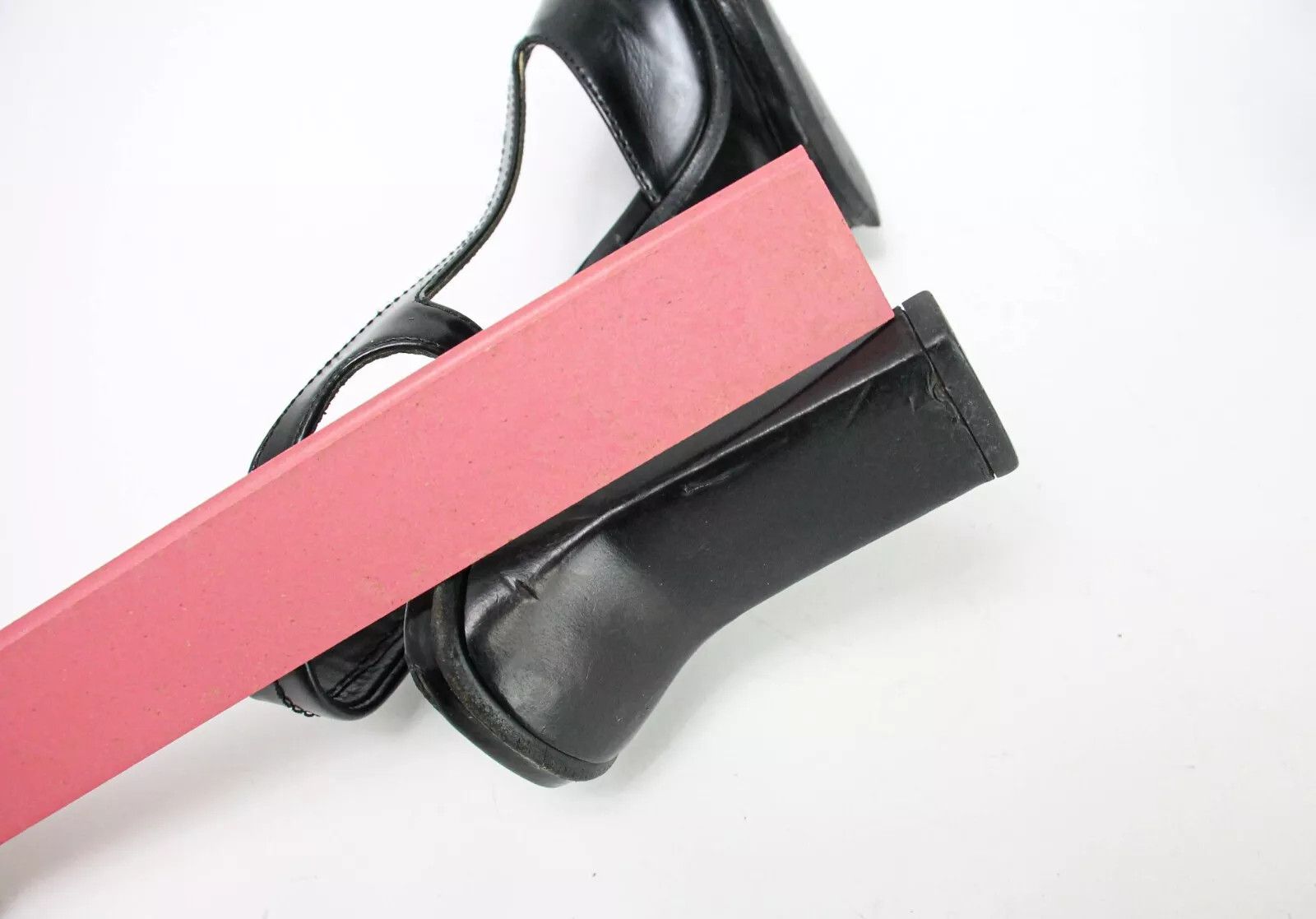 Prada PRADA Women's EU 37 Black Leather Square Toe Platform Heels Size US 7 / IT 37 - 14 Thumbnail
