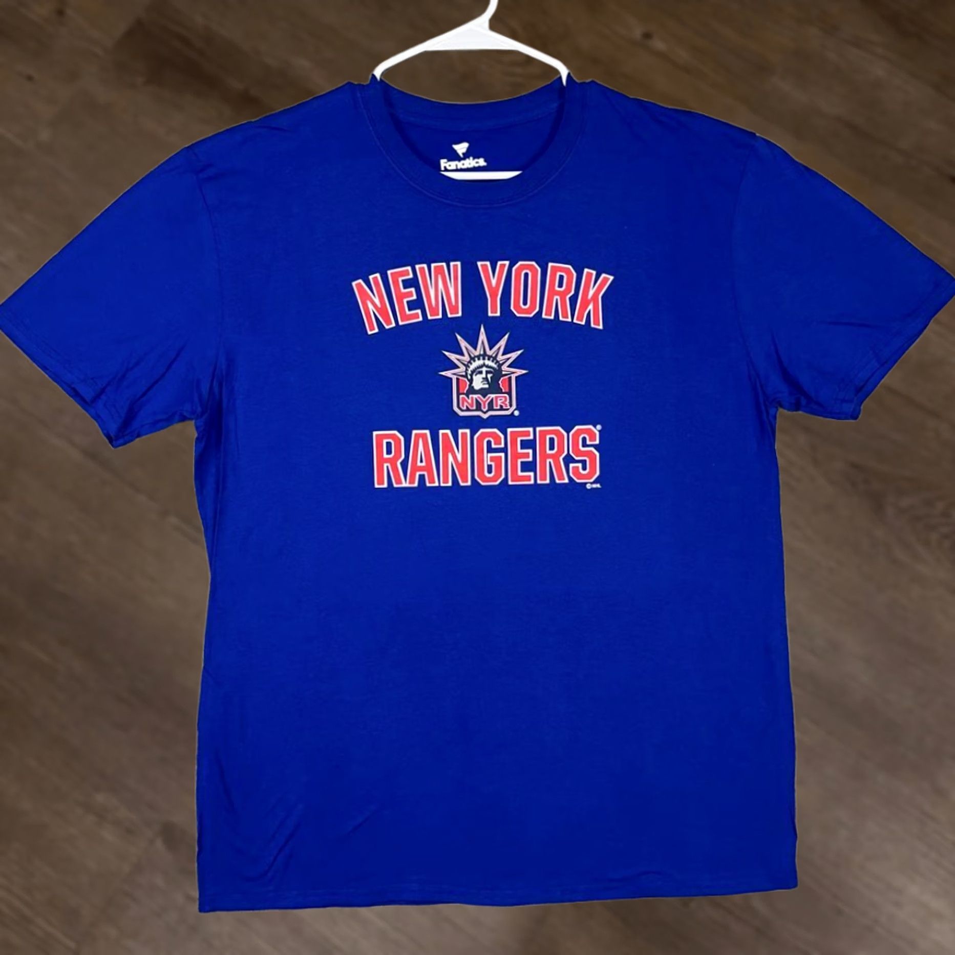 Vintage New York Rangers T-Shirt Adult XL Blue Crewneck Short Sleeve Tee Mens Fanatics Size US XL / EU 56 / 4 - 1 Thumbnail