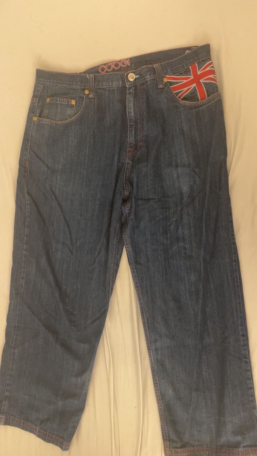 Coogi Coogi Jeans Red embroidered logo Great Britain Size US 44 / EU 60 - 2 Thumbnail