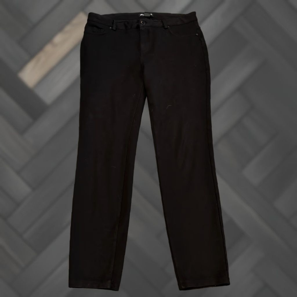 DKNY DKNY Jeans Ponte Pants Womens Small Black Stretch Knit Casual Career Office Pants Size 28" / US 6 / IT 42 - 1 Thumbnail