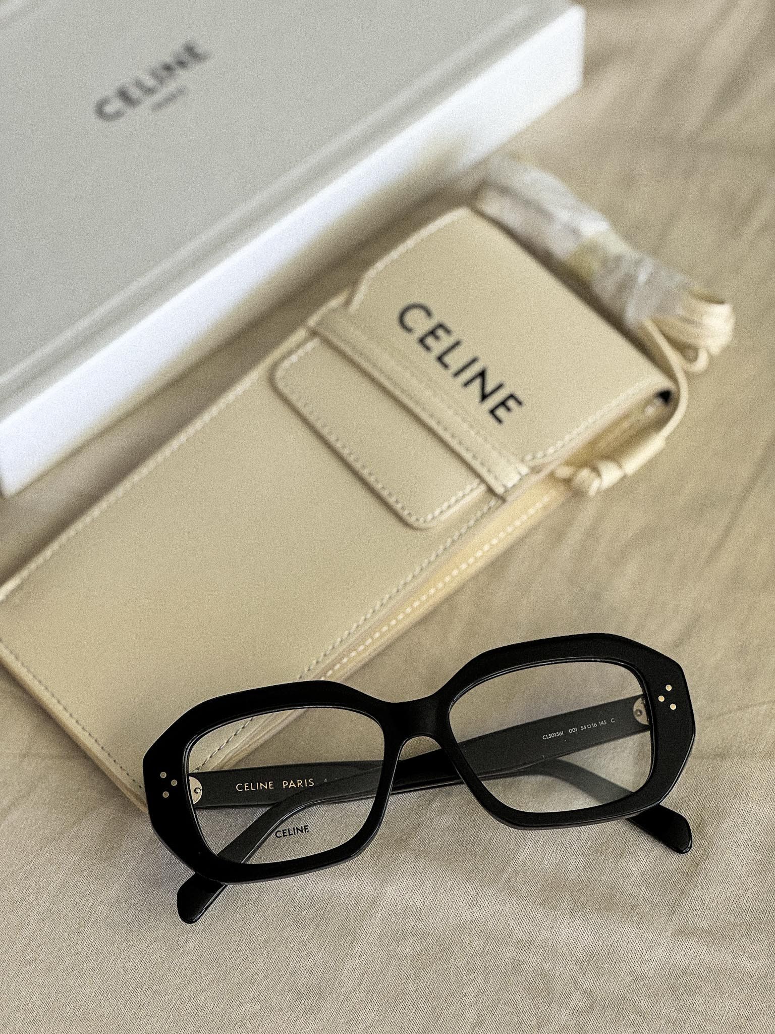 Celine Celine 3 DOTS Women Eyeglasses CL50156I 001 NEW AUTHENTIC Size ONE SIZE - 10 Thumbnail