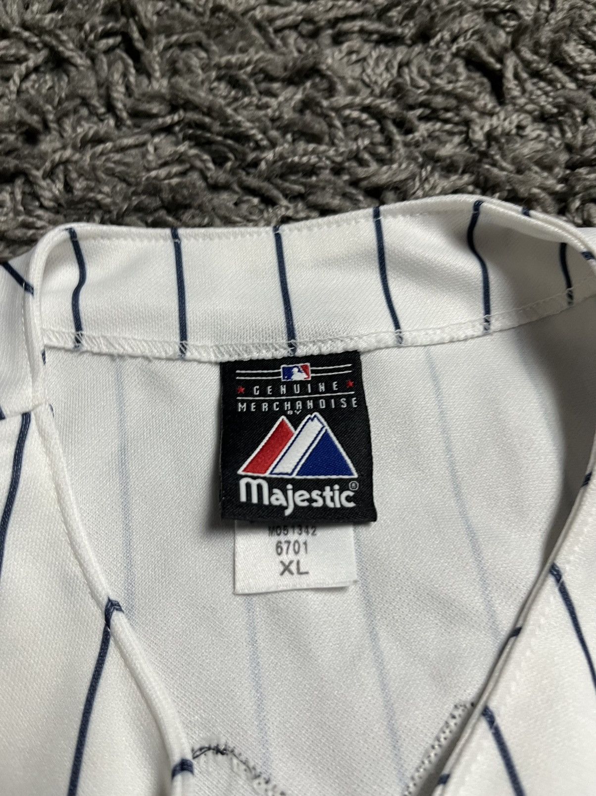 MLB Majestic NY Yankees Pinstripe Jersey #33 Swisher L Size US L / EU 52-54 / 3 - 6 Thumbnail