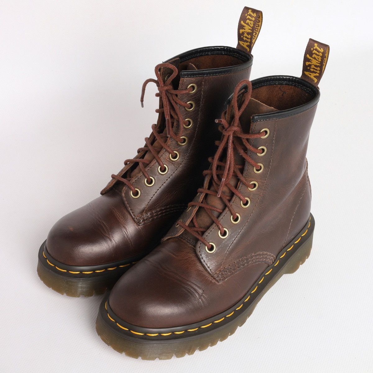 Dr. Martens Dr Martens 1460 Bex Brown Leather Boots Shoes Size US 7 / IT 37 - 10 Thumbnail