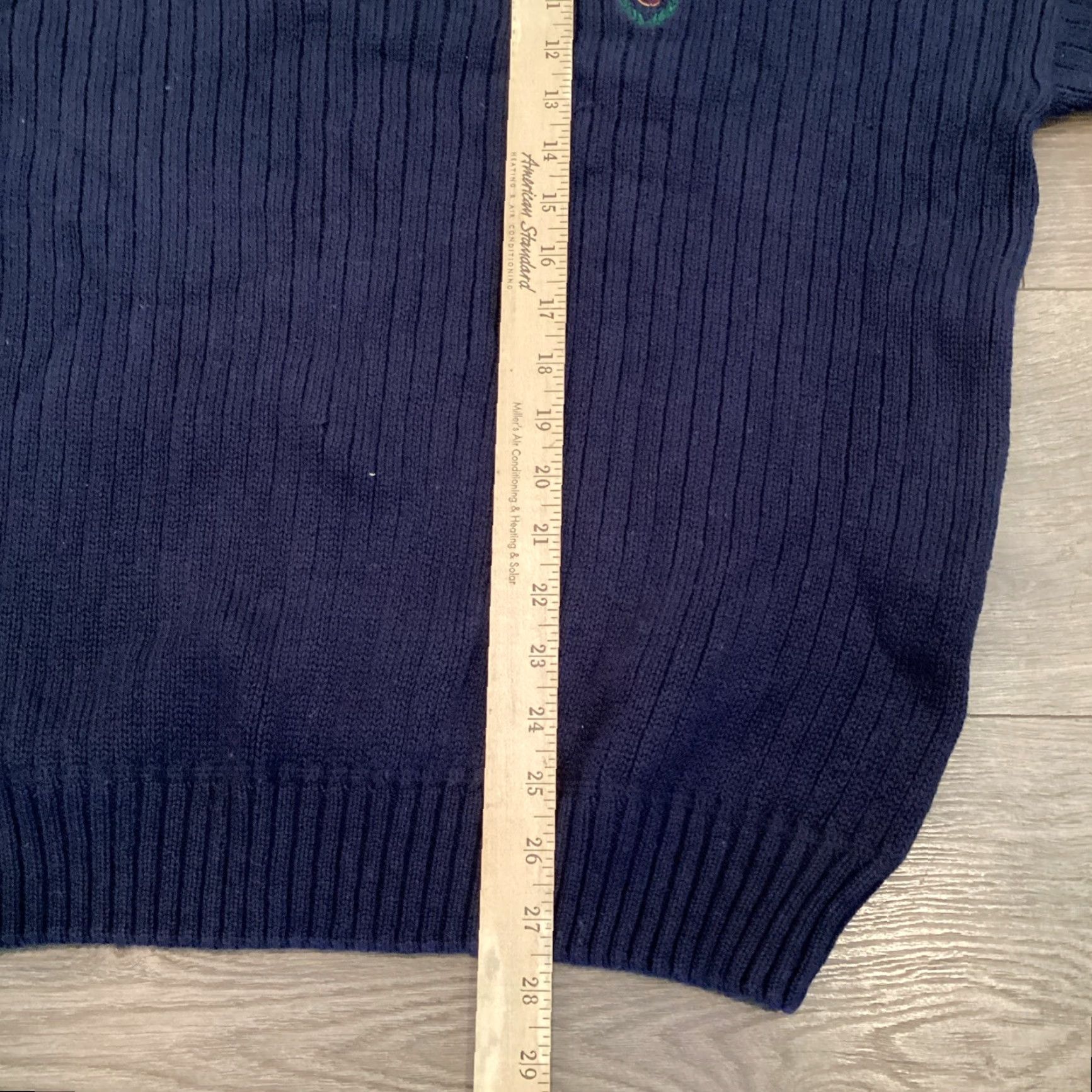Ralph Lauren Ralph Lauren Chaps Men's Pullover Sweater XXL Navy Chunky Knit Cable Solid Classic Size US XXL / EU 58 / 5 - 7 Thumbnail