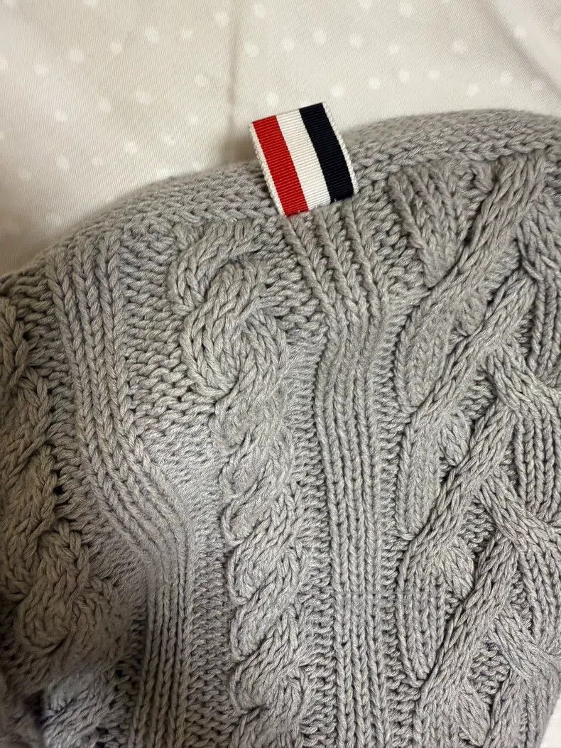 Thom Browne Thom Browne Gray Tweed Knit Cardigan Size US L / EU 52-54 / 3 - 6 Thumbnail