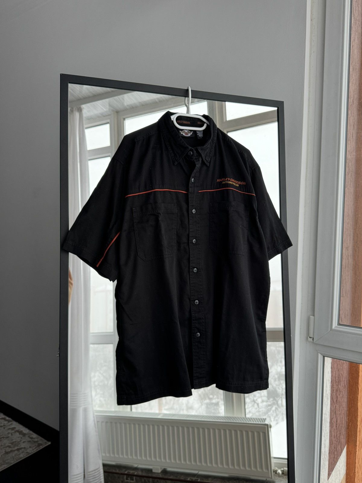 Harley Davidson Vintage Harley-Davidson Moto Short Sleeve Shirt Sz L Size US L / EU 52-54 / 3 - 1 Thumbnail