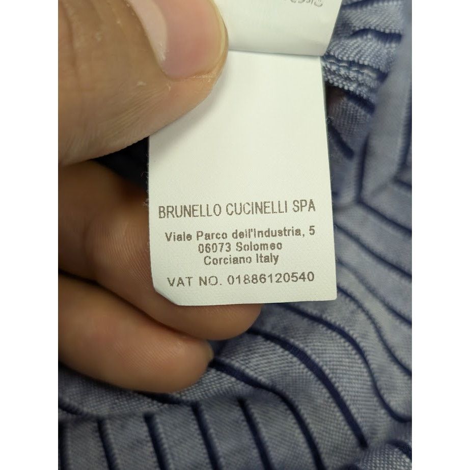 Brunello Cucinelli o1rshd1 CC20 Button Shirt in Multicolor Size US M / EU 48-50 / 2 - 20 Thumbnail