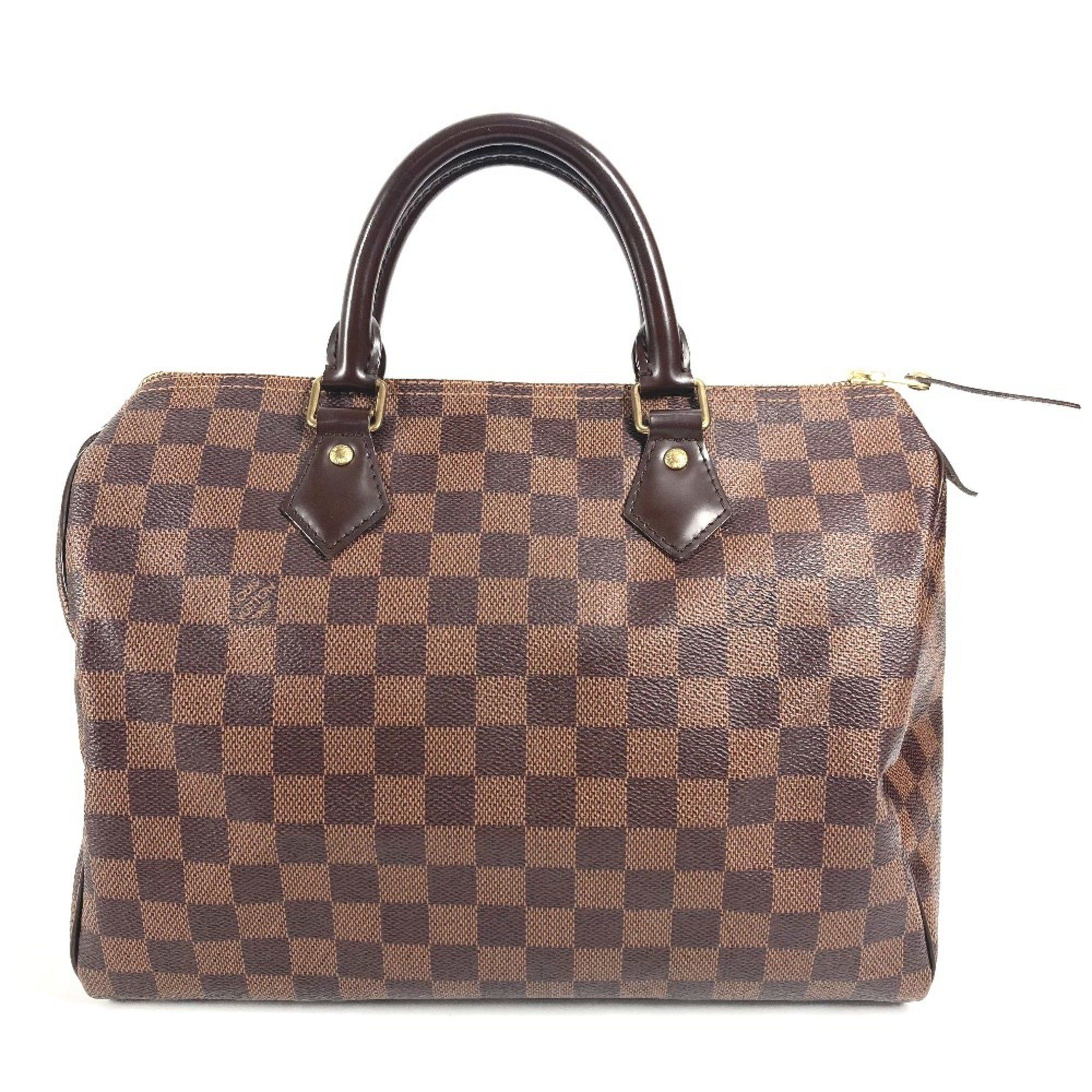 Louis Vuitton N41364 Damier Speedy 30 Mini Boston Bag, Handbag, Canvas, Women's, Ebene, Brown