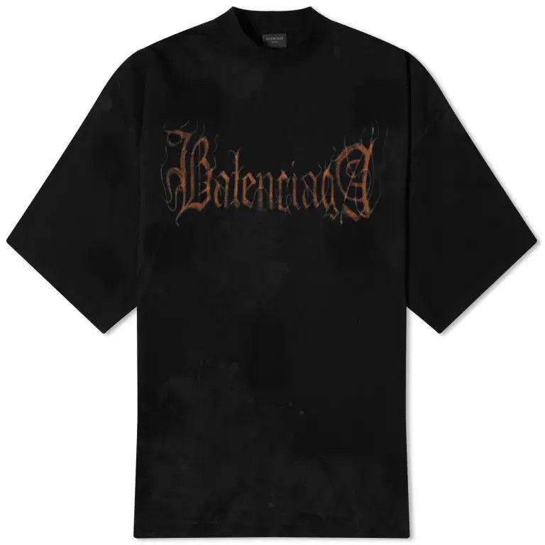 Balenciaga Distressed Gothic logo oversized size large L Size US L / EU 52-54 / 3 - 1 Thumbnail