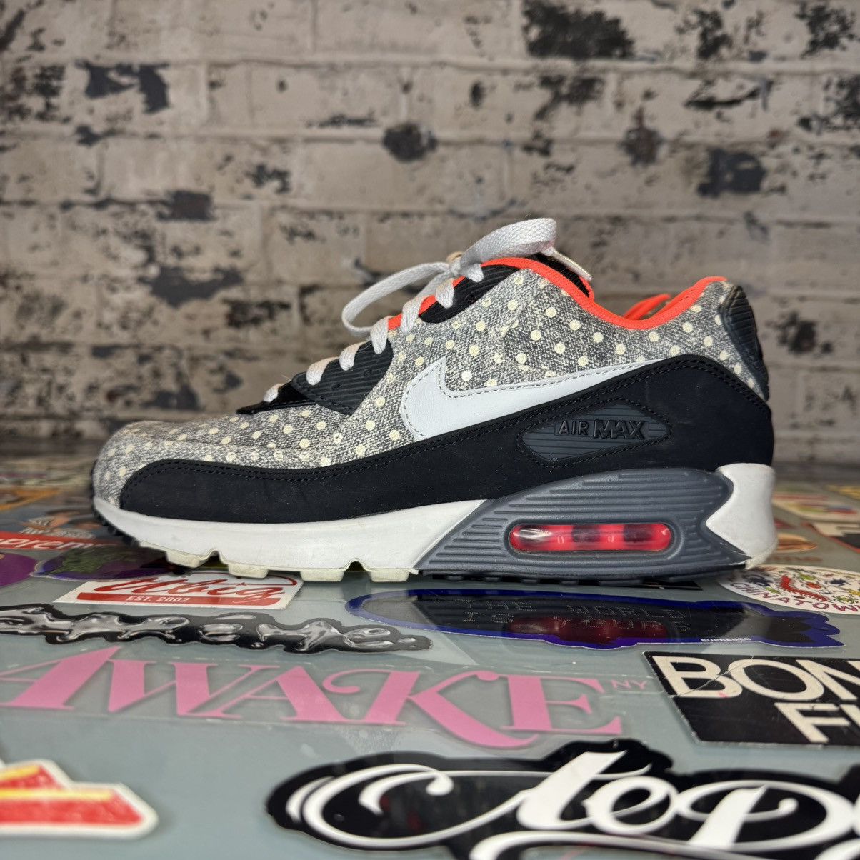 Nike Nike Air Max 90 LTR Premium Polka Dot Bright Crimson Sz 9 Size US 9 / EU 42 - 1 Thumbnail