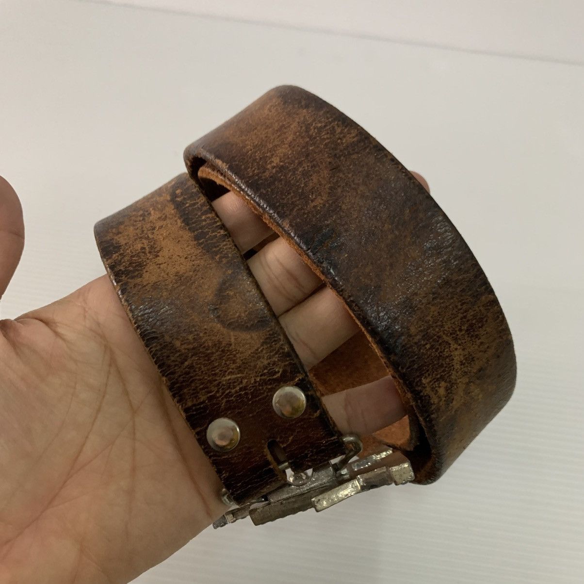 NBA LA Leather Vintage USA Made Belt Size 34 - 4 Thumbnail
