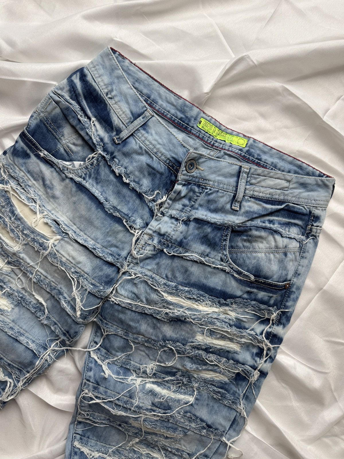 If Six Was Nine Cipo & Baxx Avant Garde Punk Ripped Distressed Jeans Size US 30 / EU 46 - 3 Thumbnail