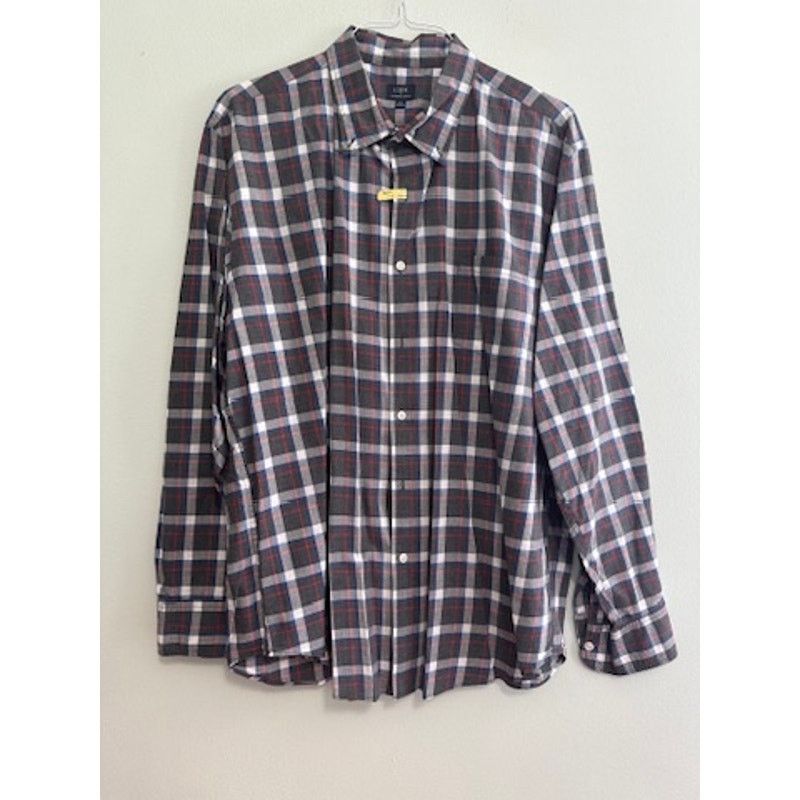 J.Crew J. Crew gray plaid heathered cotton button down size XXL Size US XXL / EU 58 / 5 - 2 Thumbnail