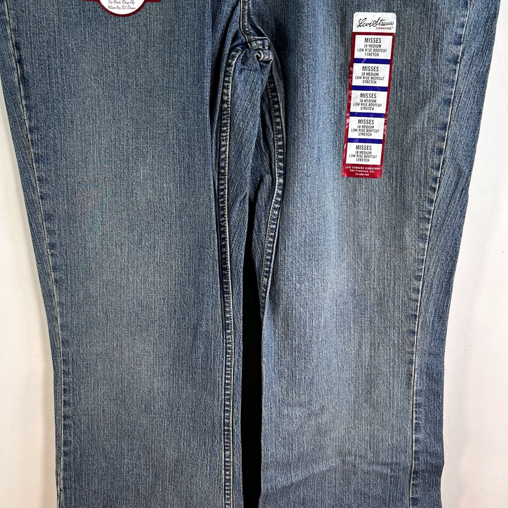 Levi's VINTAGE Levi's Signature Boot Cut Denim Jeans Women's 16M 32 Inseam Blue 41 Waist NWT Jeans Size 38" / US 16 / IT 52 - 3 Thumbnail